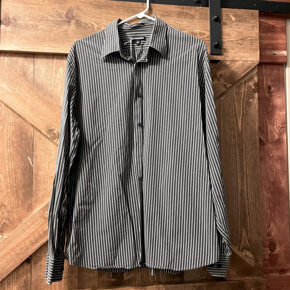 Mens Express button down dress shirt